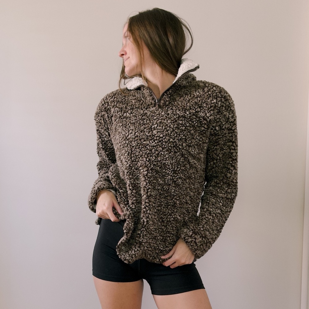 Cozy Sherpa Fleece Pullover